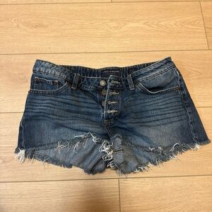 Lucky Brand Women's Distressed Blue Jean Shorts
